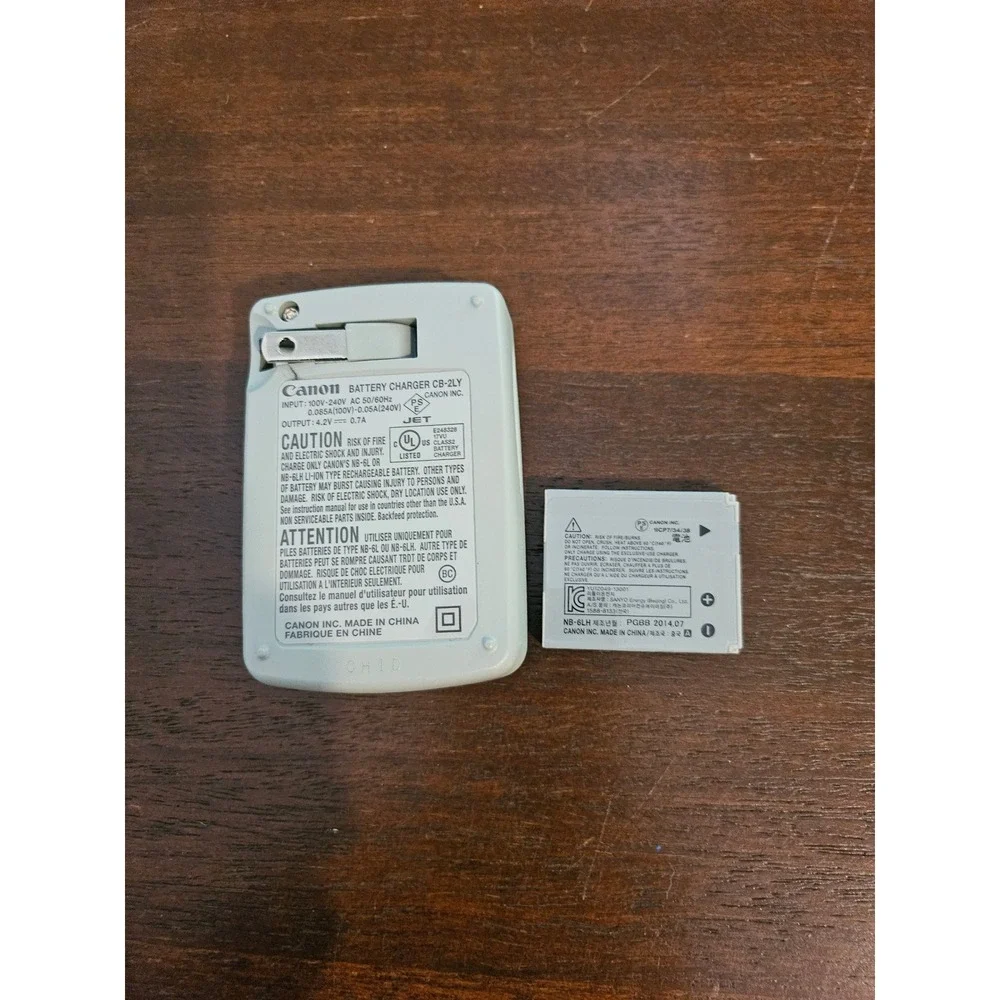 Canon Battery Charger CB-2LY & NB-6LH Battery Unisex OS Gray PowerShot Accessory